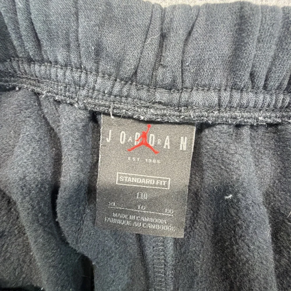 Nike Air Jordan Sweatpants Mens XL Black Loose Fit Baggy Athletic Basketball